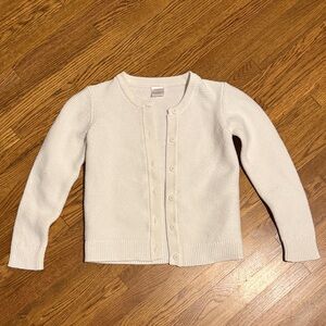 Hanna Andersson Cream Kid's Cardigan